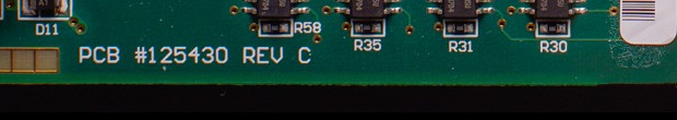 PCB #125430 REV C silkscreened on the board's bottom edge